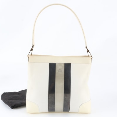 ■美品 グッチ001 4231 ショルダーバッグ レザー×キャンバス