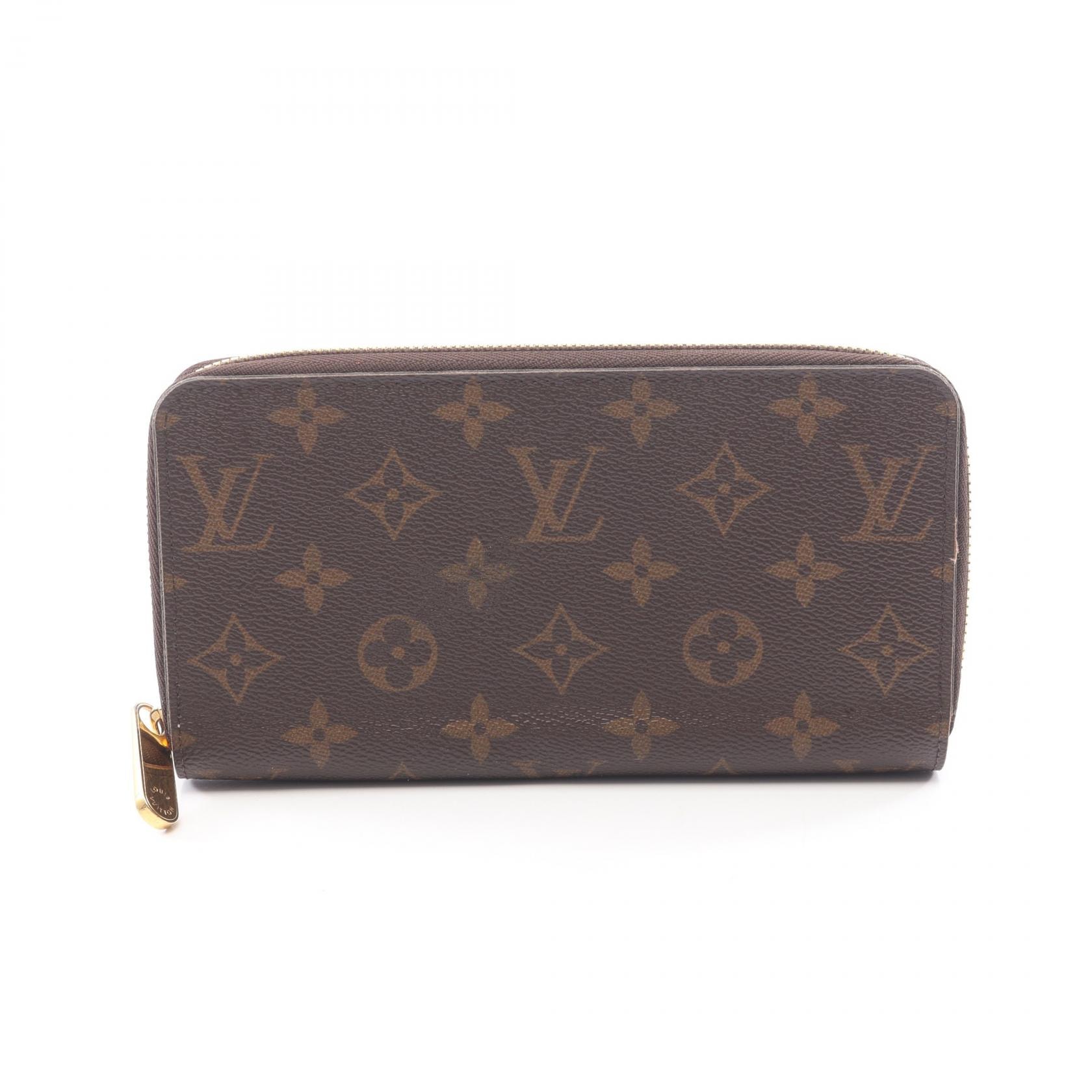 ルイ・ヴィトン LOUIS VUITTON ジッピーウォレット モノグラム ローズバレリーヌ ラウンド長財布 財布 PVCコーティングキャンバス モノグラム ローズバレリーヌ レディース ブラウン系 / ピンク系 M41894 【中古】