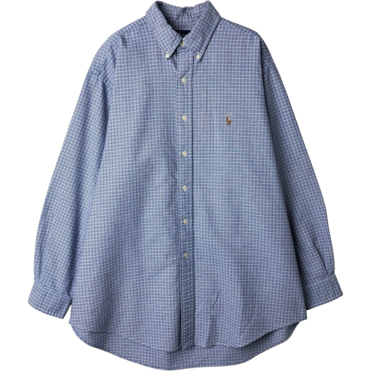 古着 ラルフローレン Ralph Lauren YARMOUTH 長袖 ボタンダウンチェックシャツ メンズL相当/eaa649938