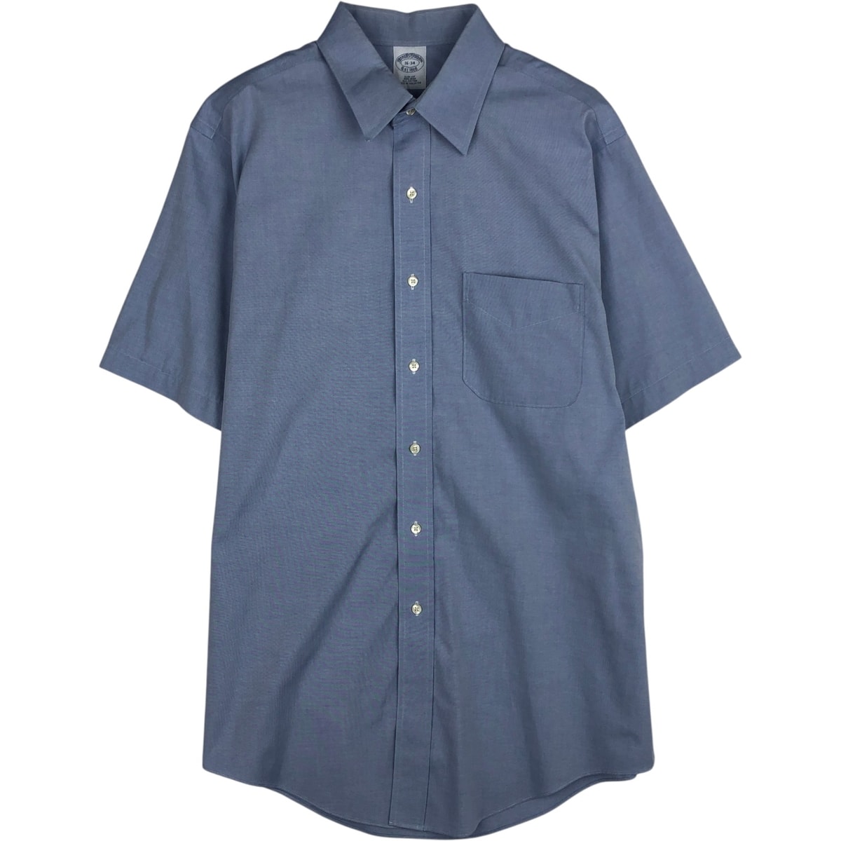 古着 ブルックスブラザーズ Brooks Brothers Est.1818 SLIM FIT 半袖 コットンシャツ メンズL相当/eaa644905