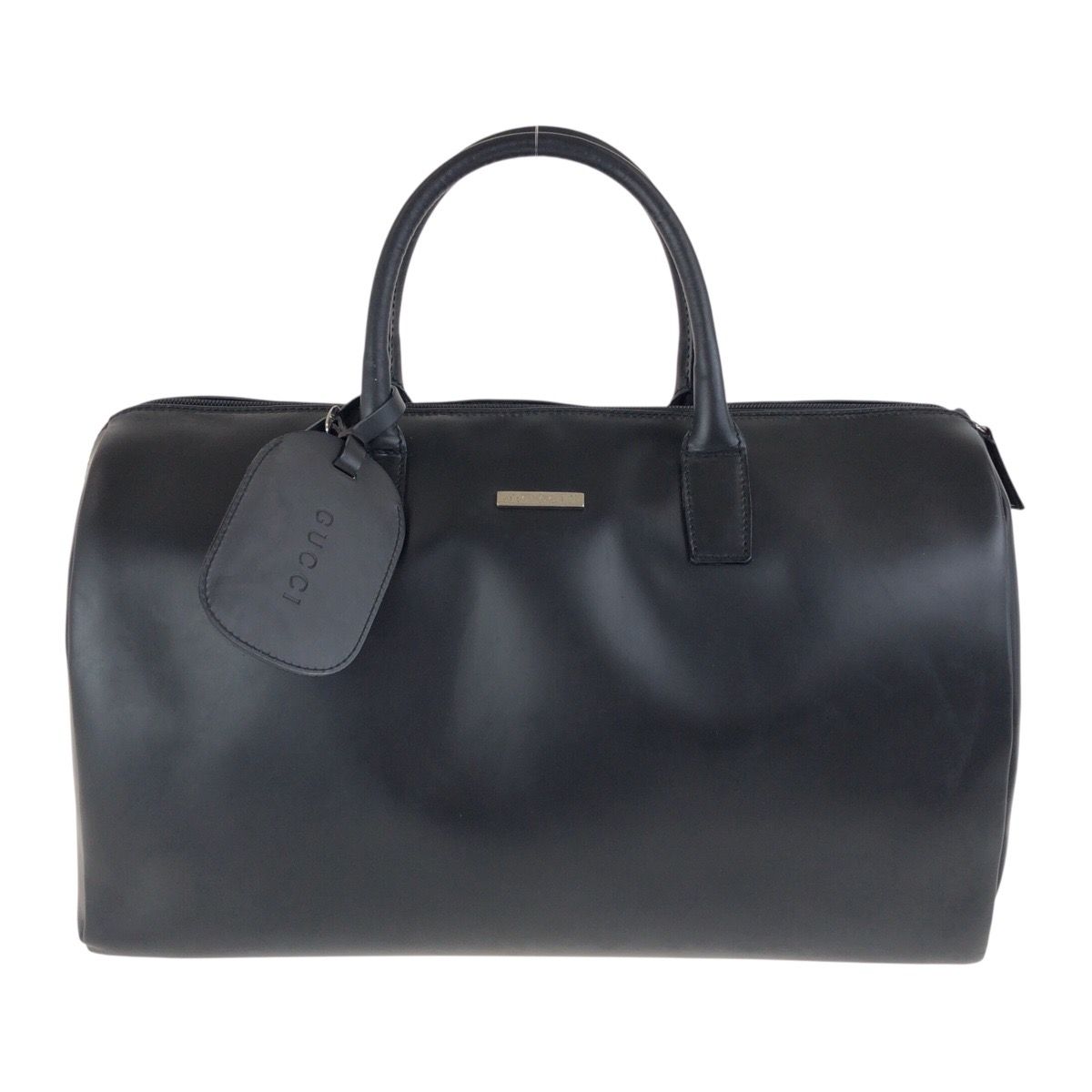 美品　GUCCI ブラック ボストンバッグ グッチ GUCCI グッチシマ ボストンバッグ GGロゴ レザー