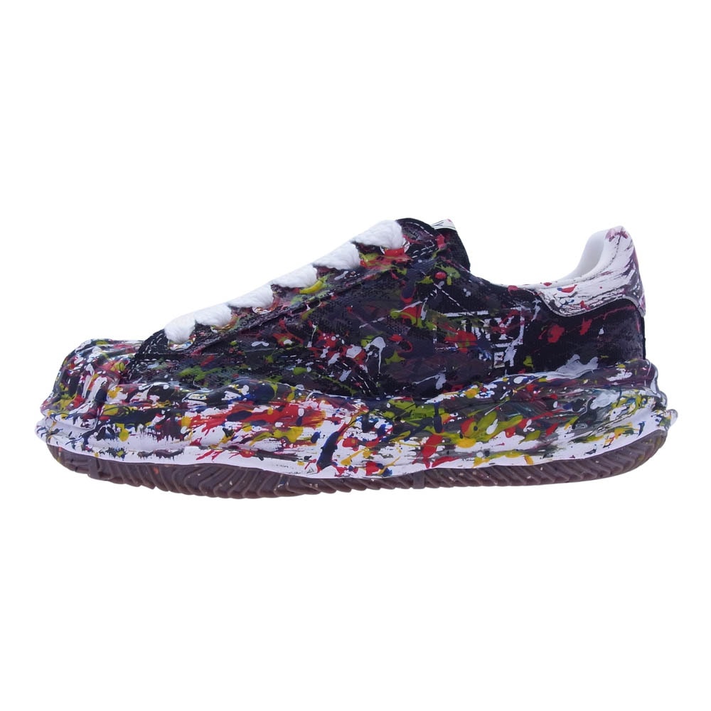 メゾンミハラヤスヒロ スニーカー A14FW738 BLAKEY OG Sole Sputtering Paint Canvas Low-top Sneaker ブレイキー ペイント ローカット スニーカー 37【新古品】【未使用】【中古】