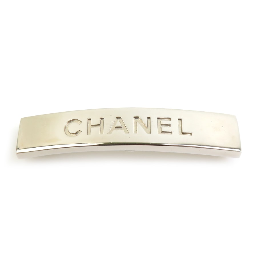 シャネル CHANEL バレッタ メタル シルバー レディース【中古】 h32442i