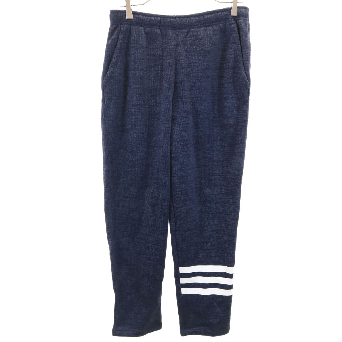 美品 adidas NEO アディダスネオ ニットパンツ L ネイビー 裏起毛