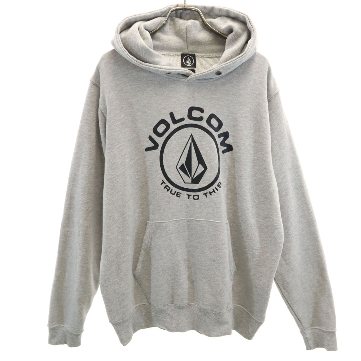 VOLCOM ボルコム 長袖 スウェットパーカー L グレー プルオーバー