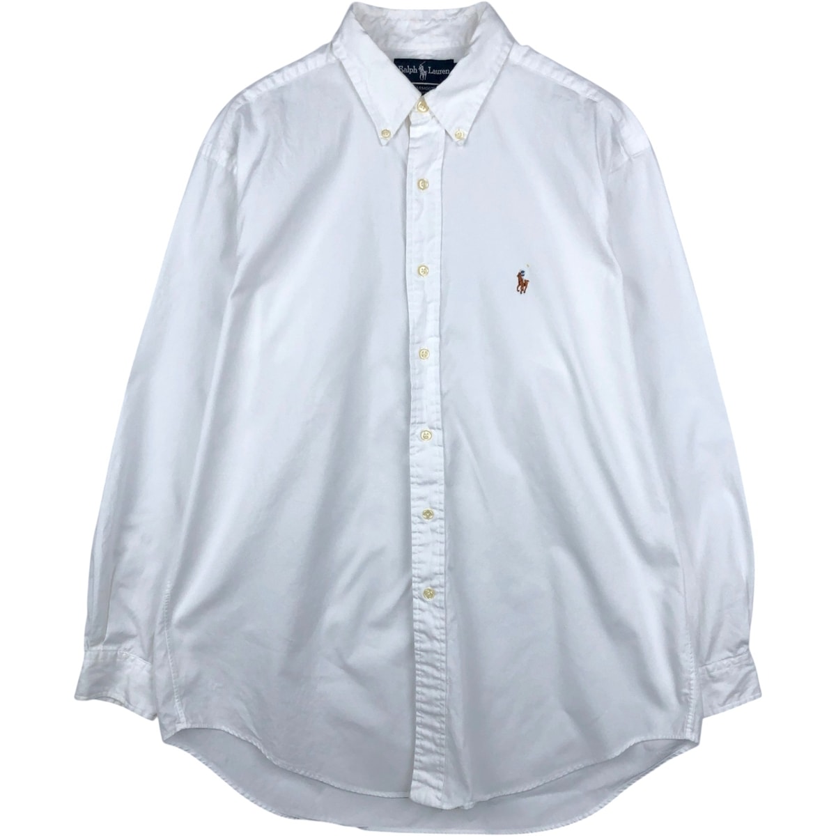 古着 ラルフローレン Ralph Lauren YARMOUTH 長袖 ボタンダウンシャツ メンズL相当/eaa621231