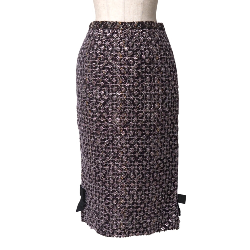 LOUIS VUITTON ルイ・ヴィトン スカート サイズ36 ツイード   フランス製 ブランド古着【中古】20251028/RA6441