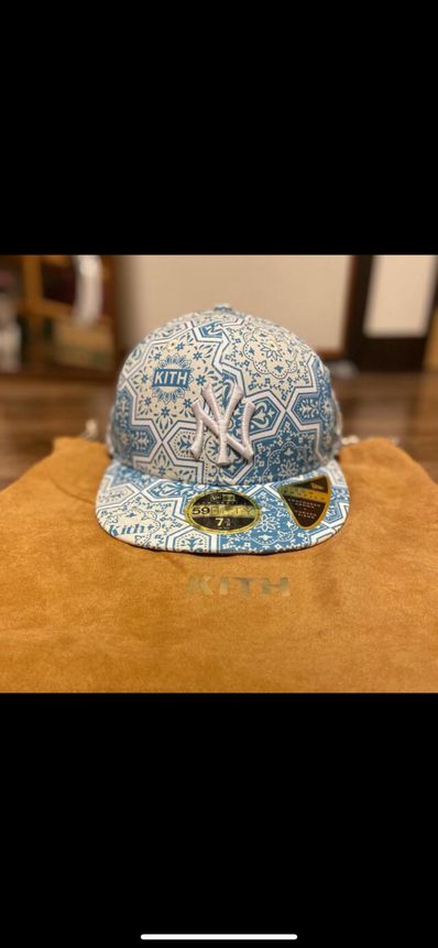 Kith x New Era x New York Yankees Moroccan Tile Low Crown Cap "Canvas/Multi"