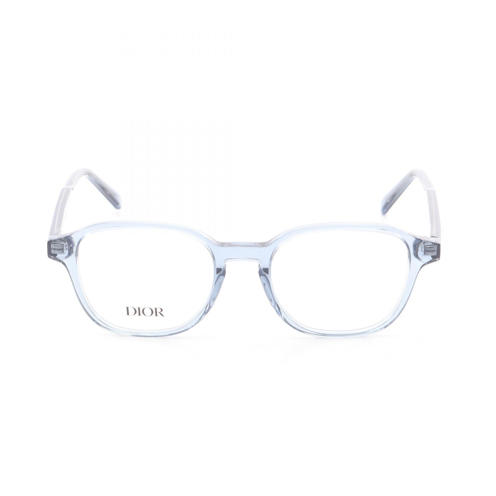ディオール Dior 度なし クリアフレーム メガネ 衣料品 プラスチック メンズ ブルー系 BOTANICAOS2I300050 【新品】