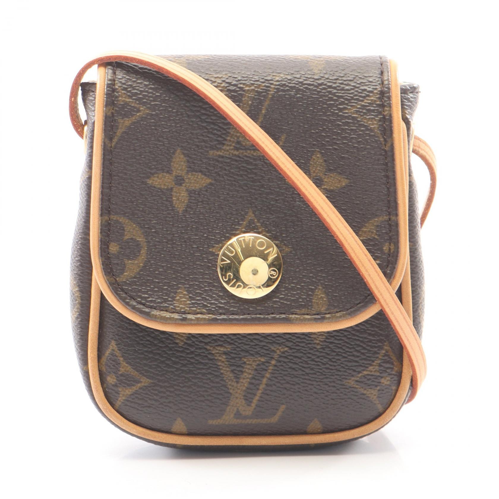ルイ・ヴィトン LOUIS VUITTON ポシェットカンクーン モノグラム ショルダーバッグ バッグ PVCコーティングキャンバス レザー レディース ブラウン系 M60018 【中古】