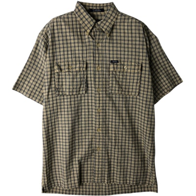 古着 ラルフローレン Ralph Lauren CHAPS チャップス 半袖 ボタンダウン チェックシャツ メンズM相当/eaa477610