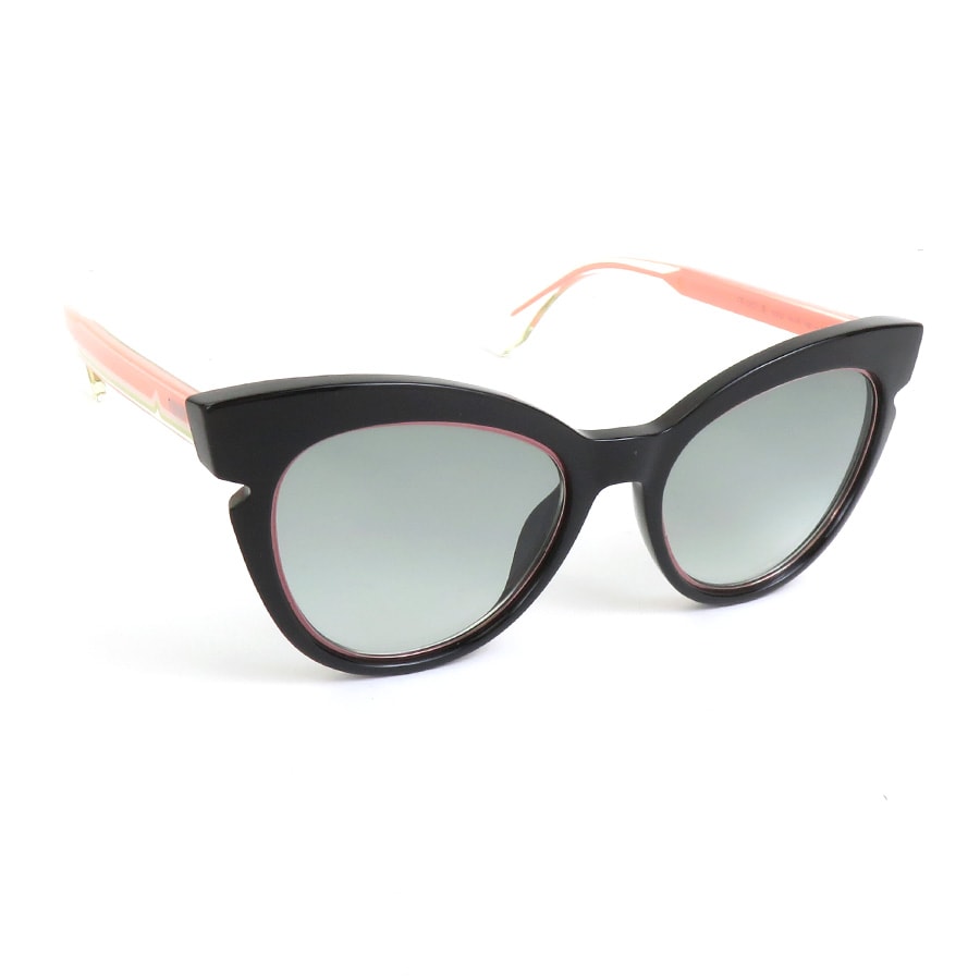 フェンディ FENDI サングラス プラスチック ブラック/ピンク レディース【中古】 56795i