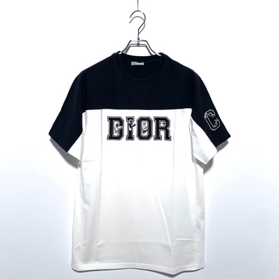 Dior x Kenny Scharf Men's Oversize Front Logo Crew Neck Short Sleeve Cut Sew "White/Black"