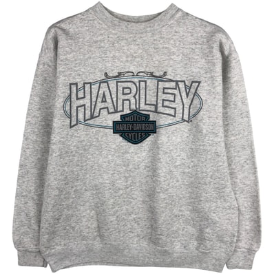 古着 90~00年代 ヘインズ Hanes Harley-Davidson ハーレーダビッドソン アドバタイジング スウェットシャツ トレーナー メンズM相当 ヴィンテージ/eaa604609
