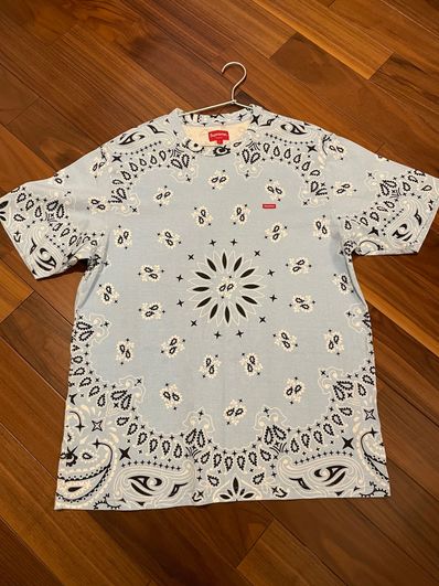 Supreme Small Box Tee "Bandana Blue"(21SS)