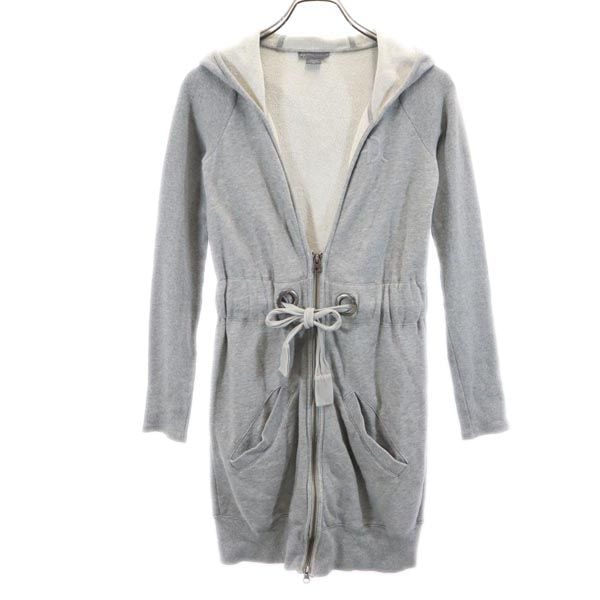 ARMANI EXCHANGE アルマーニエクスチェンジ 長袖 ロング ジップパーカー XS グレー