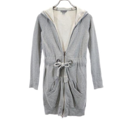 ARMANI EXCHANGE アルマーニエクスチェンジ 長袖 ロング ジップパーカー XS グレー