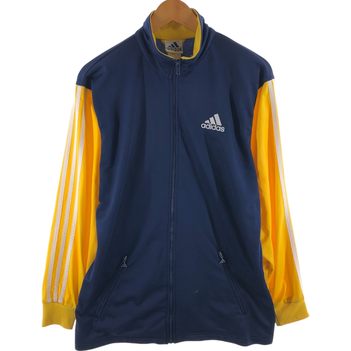 古着 90年代 アディダス adidas バックロゴ ジャージ トラックジャケット メンズXL相当/evb010276