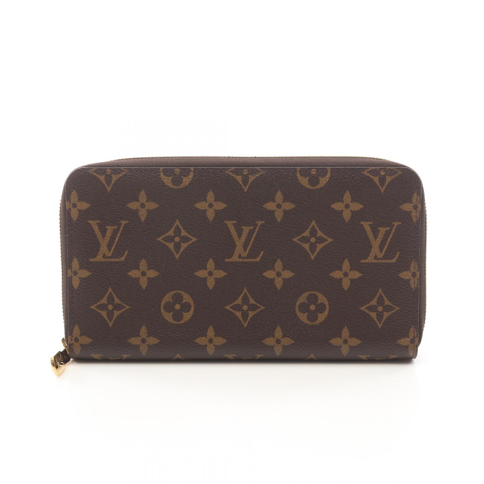 ルイ・ヴィトン LOUIS VUITTON ジッピー オーガナイザー モノグラム ラウンド長財布 財布 PVC メンズ レディース ブラウン系 M62581 【中古】