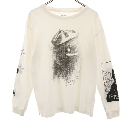 graniph グラニフ 長袖 Tシャツ M ホワイト ロンT