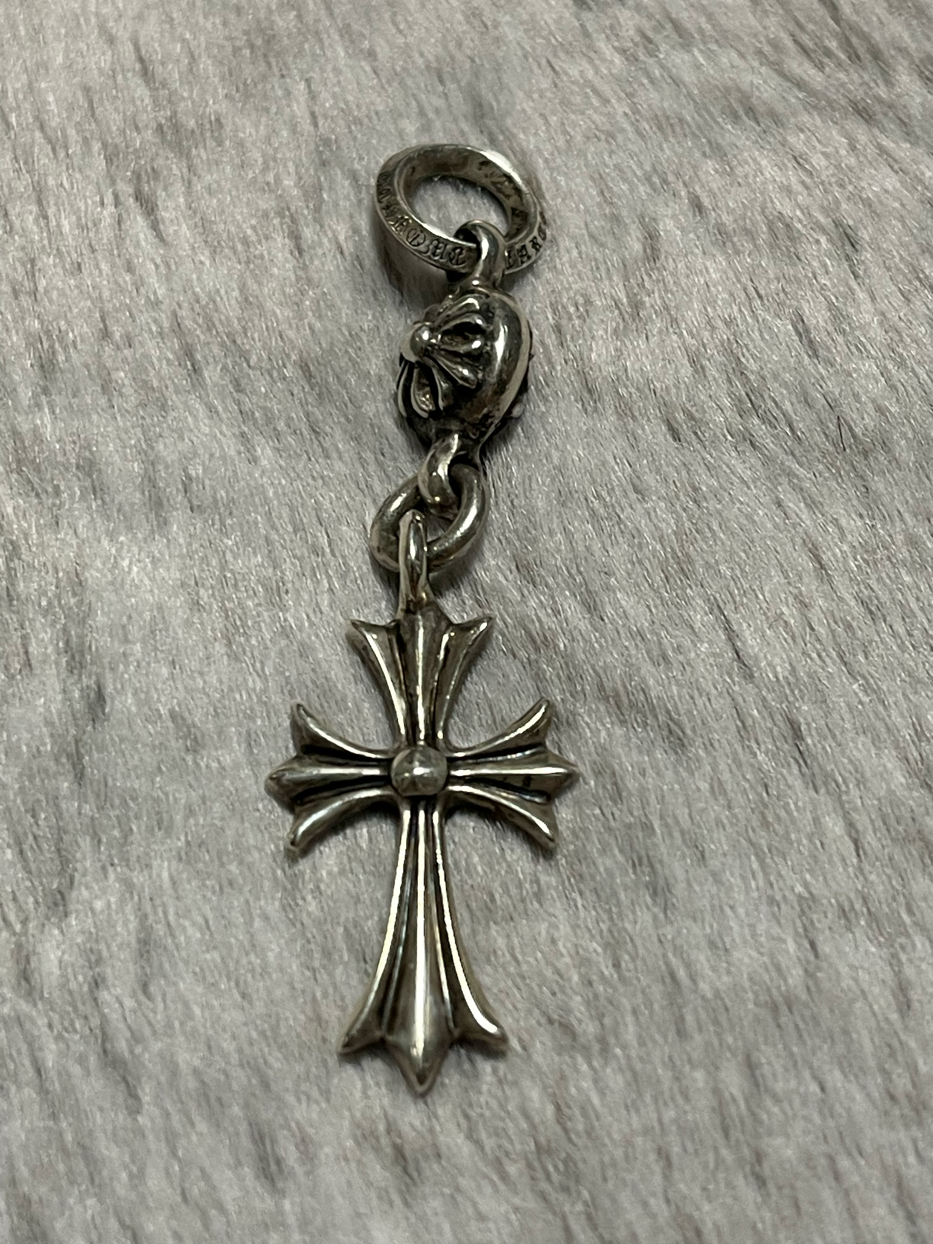 Chrome Hearts 1 Ball Tiny CH Cross Charm "Silver"