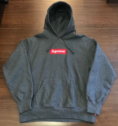 Supreme Box Logo Hooded Sweatshirt "Charcoal" (21FW)