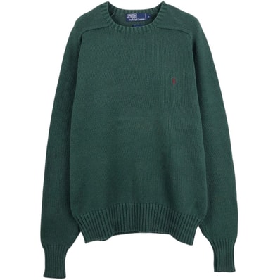 古着 ラルフローレン Ralph Lauren POLO by Ralph Lauren コットンニットセーター メンズM相当/eaa682368