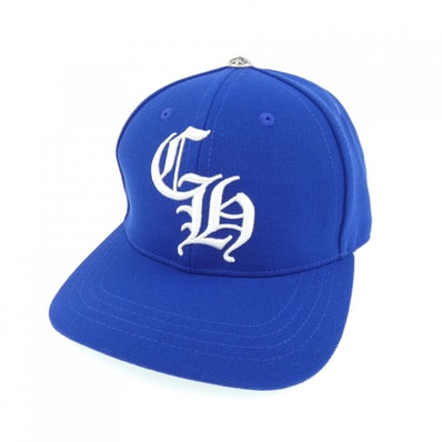 Chrome Hearts 6 Panel On Field CH White Baseball Cap "Blue/Green"