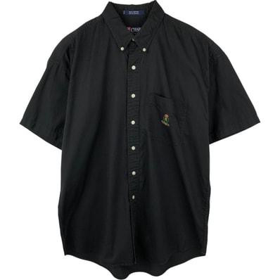 古着 ラルフローレン Ralph Lauren CHAPS チャップス 半袖 ボタンダウンシャツ メンズL相当/eaa654796