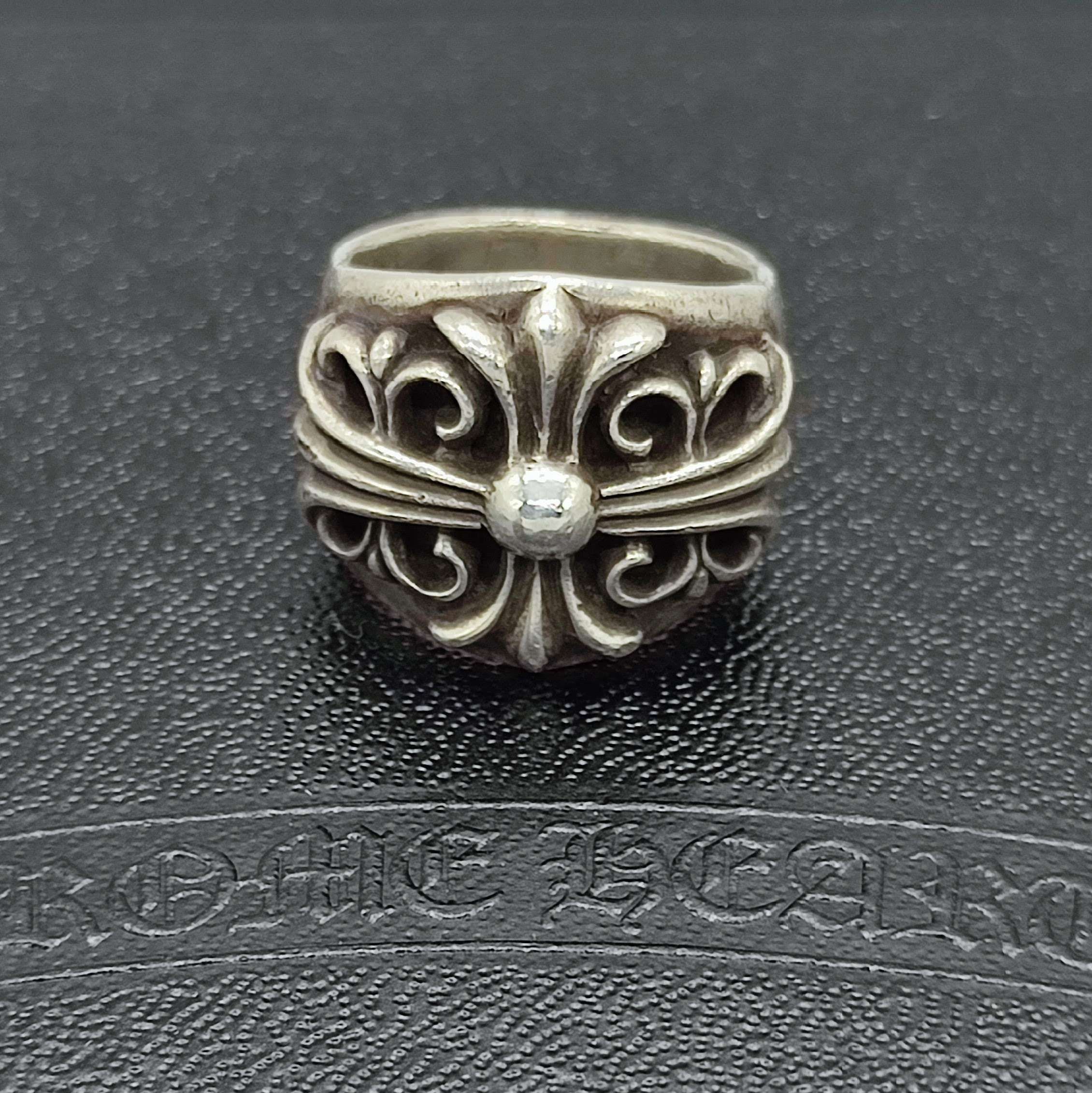 【美品】クロムハーツ キーパーリング シルバー925 JP17 US8.5