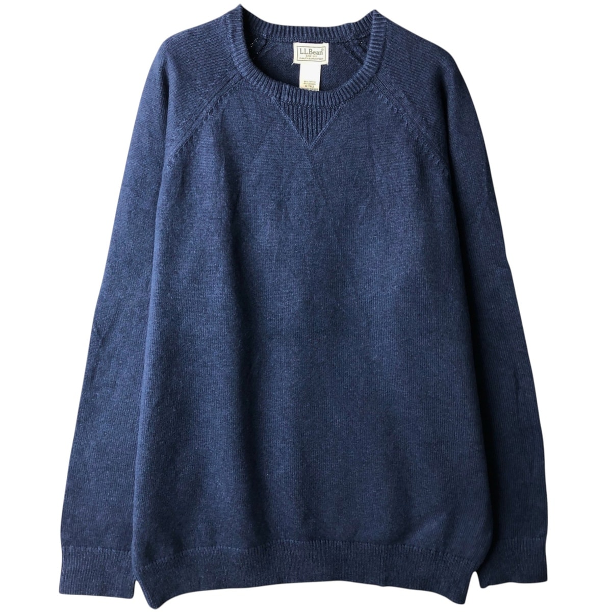古着 90~00年代 エルエルビーン L.L.Bean カシミア混 コットンニットセーター メンズM相当 ヴィンテージ/eaa637227