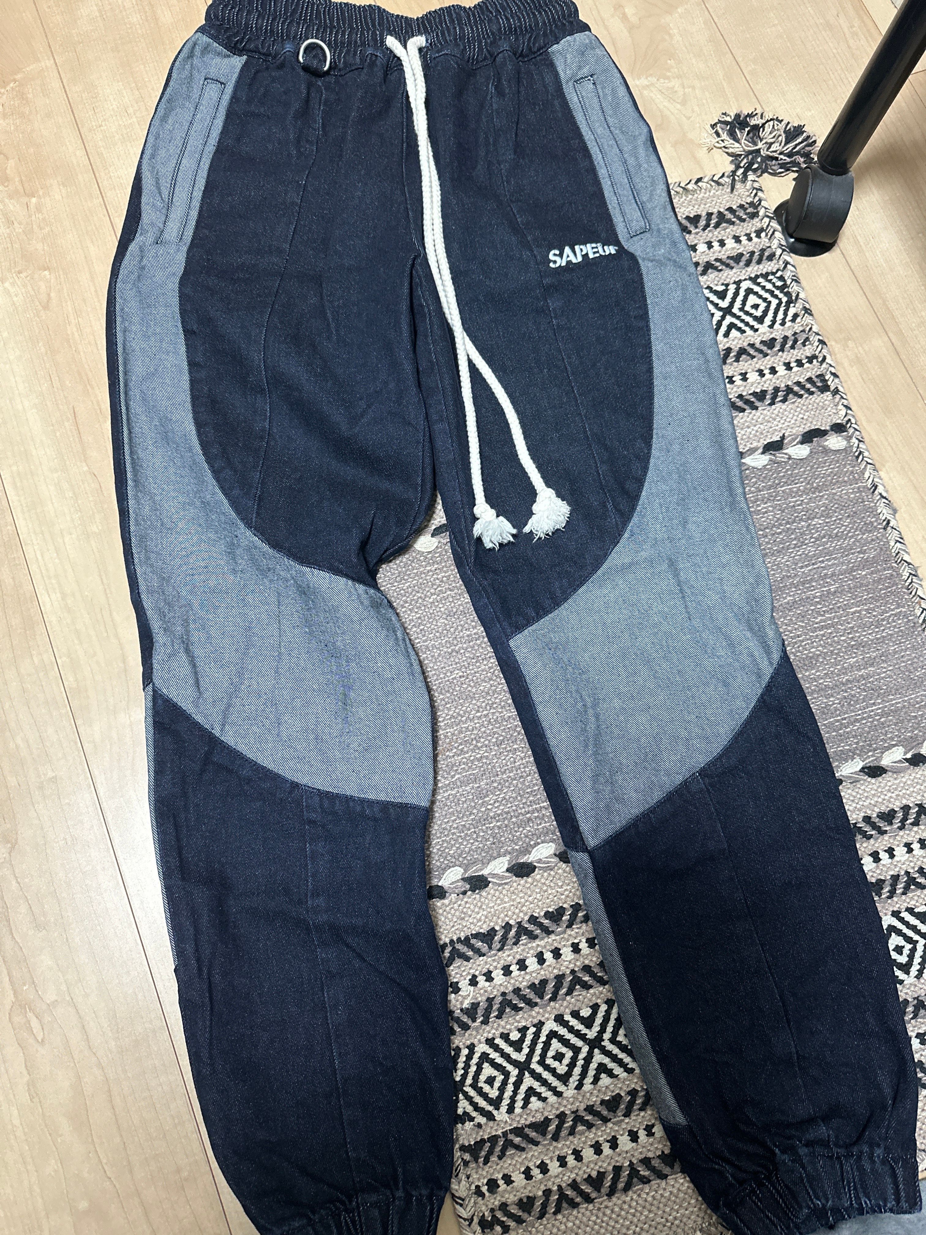 Sapeur Denim Track Pants "Indigo"