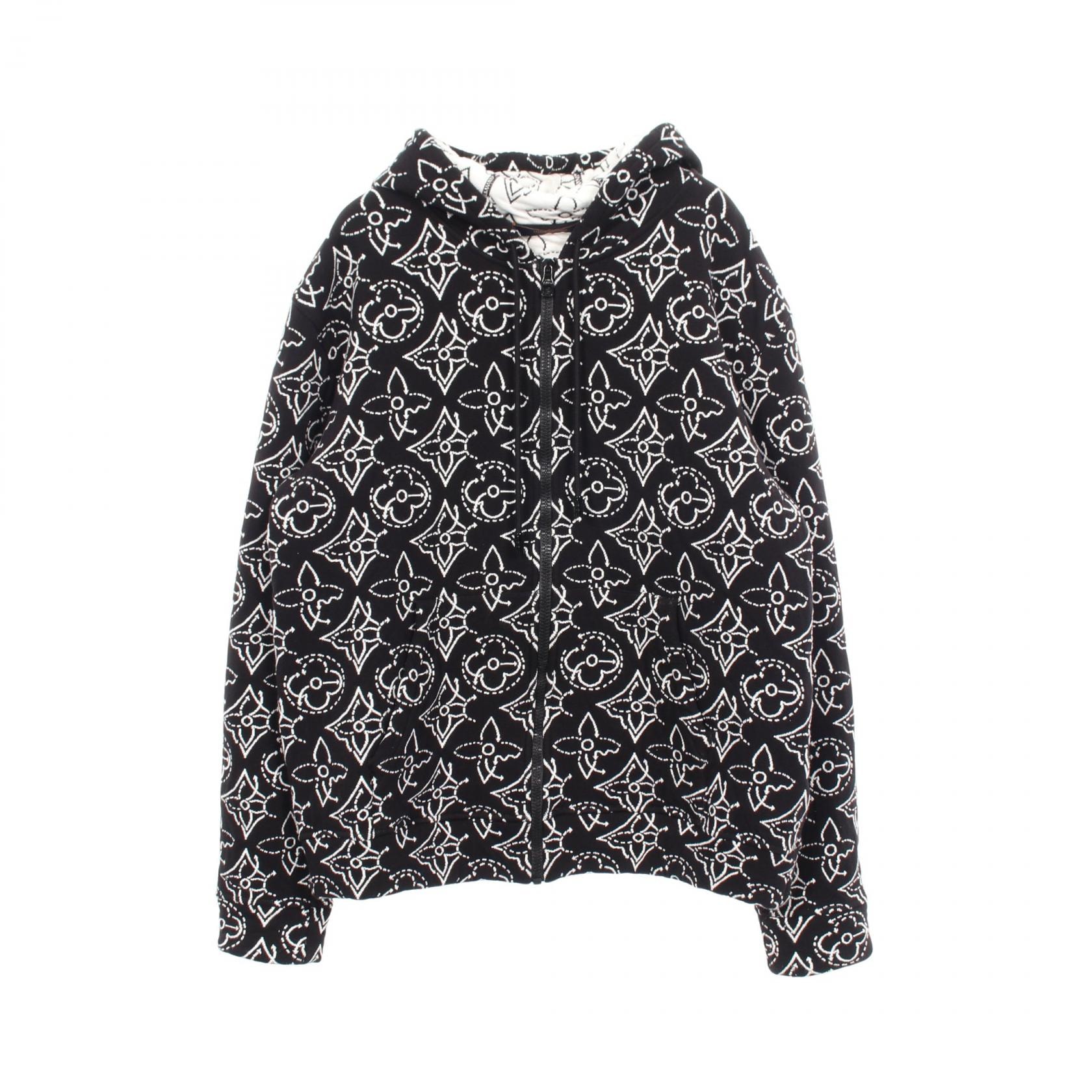 ルイ・ヴィトン LOUIS VUITTON LOUIS VUITTON × NBA モノグラムフラワーキルティング パーカー 衣料品 トップス コットン メンズ ブラック系 / ホワイト系 RM212M DM0 HLY12W 【中古】