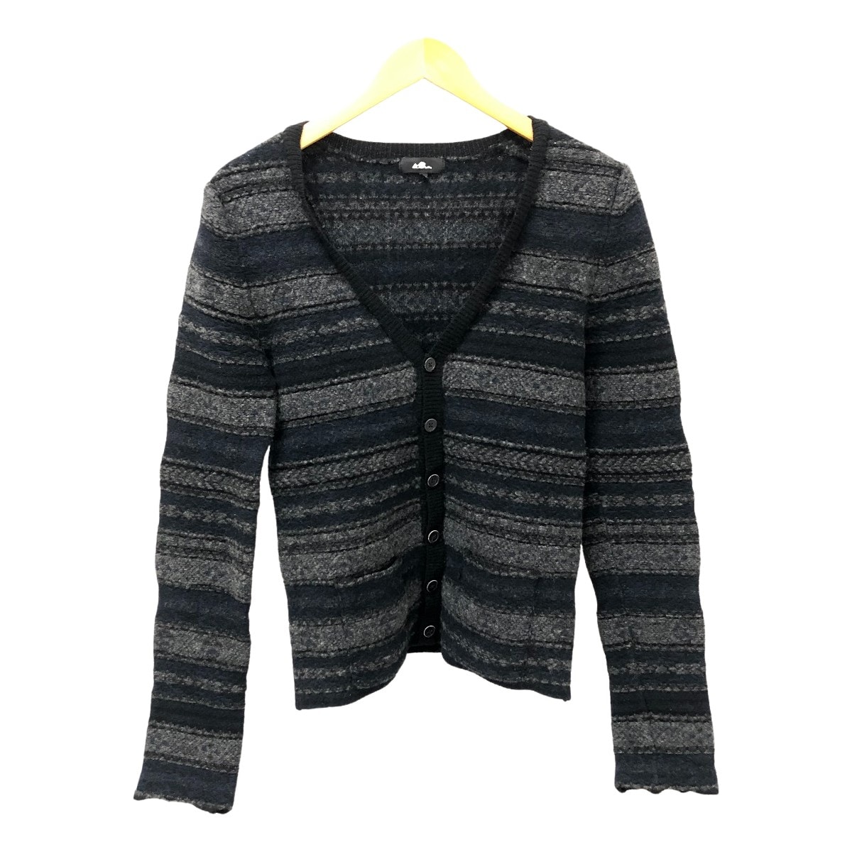 □□LAD MUSICIAN ラッド ミュージシャン カーディガン SIZE 46 古着 初期タグ 2205-014 ネイビー