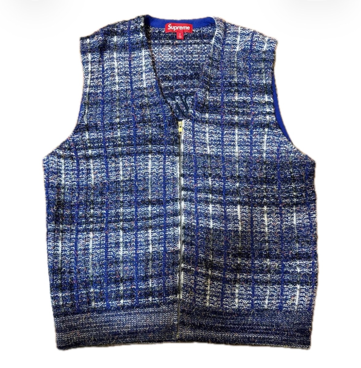 Supreme Speckled Zip Up Sweater Vest 