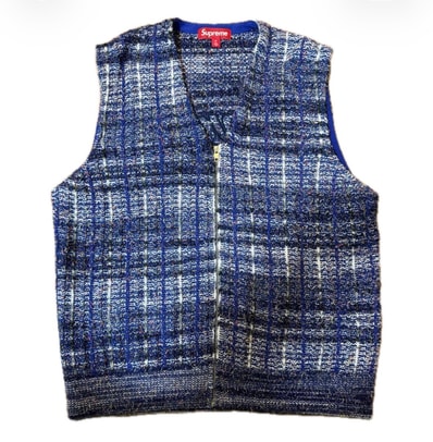 Supreme Speckled Zip Up Sweater Vest Supreme Speckled Zip Up Sweater Vest