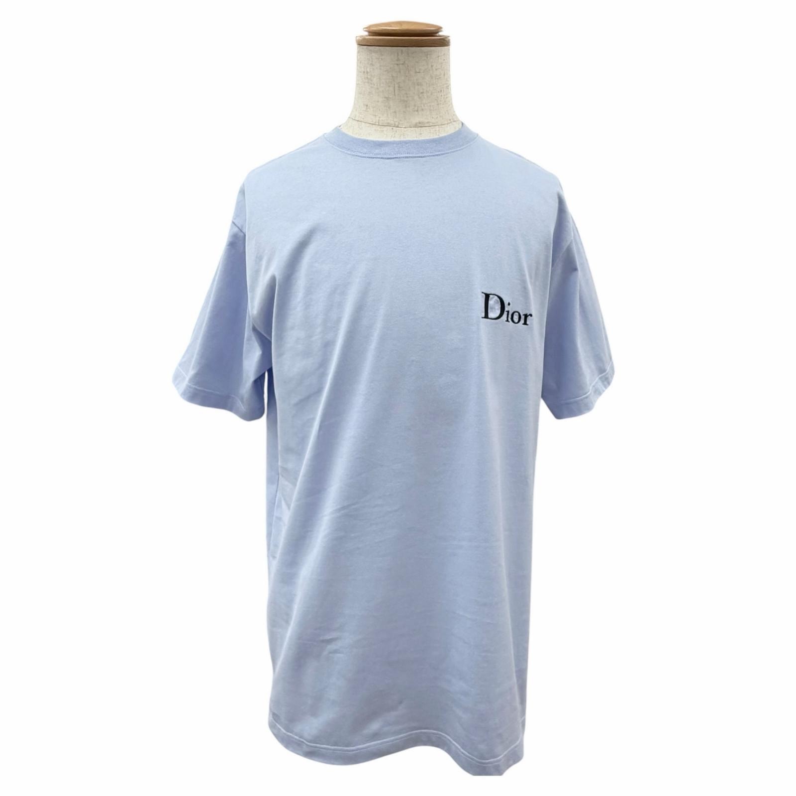 極美品 ディオール 半袖Tシャツ ライトブルー M 683J606A3282