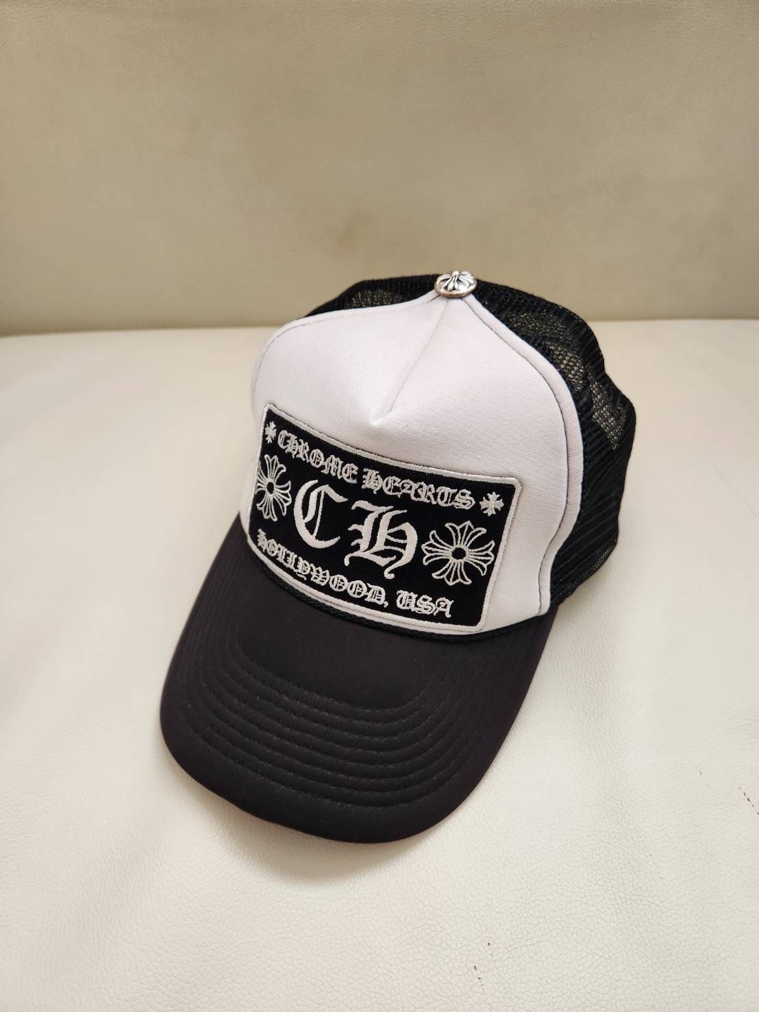 Chrome Hearts Trucker Cap CH "Black/White"