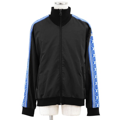 ルイ・ヴィトン 2023SS トラック ニット ジャケット メンズ ブラック XL LOUIS VUITTON