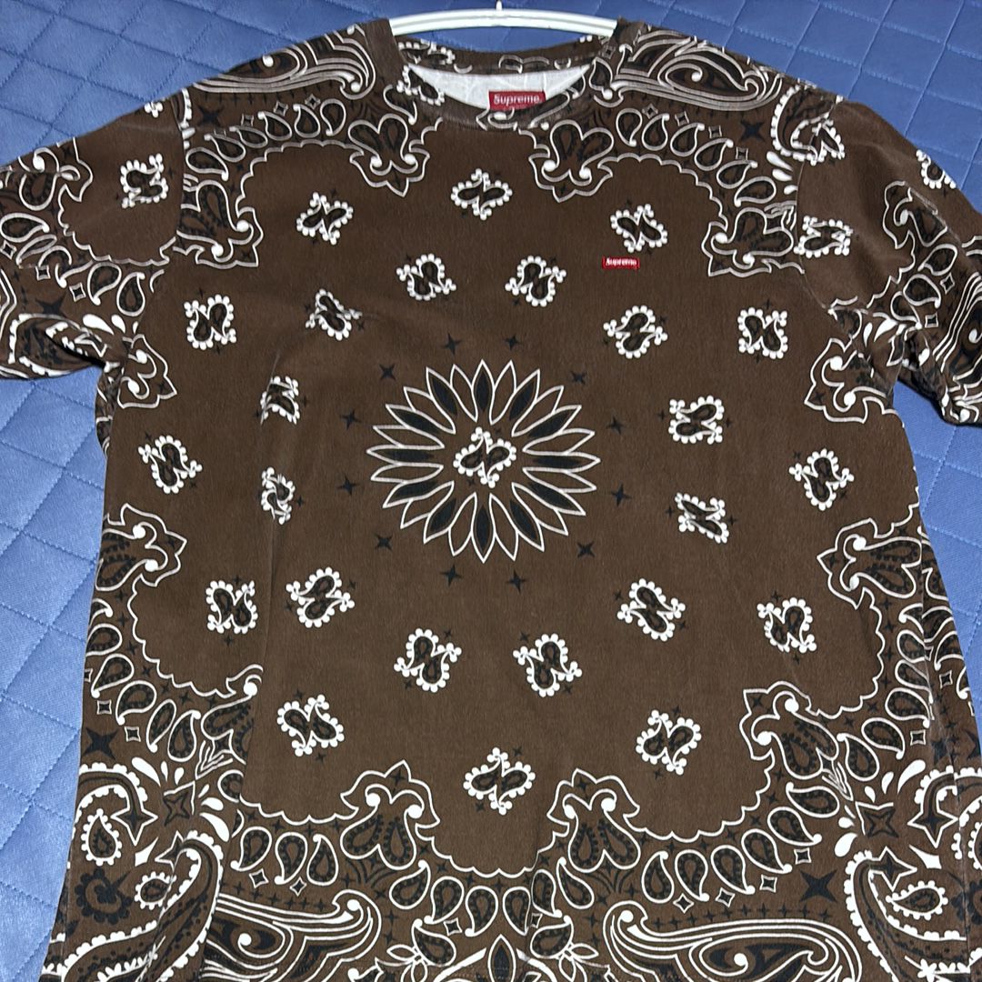 Supreme Small Box Tee "Bandana Brown"(21SS)