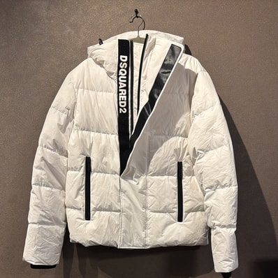 ディースクエアード DSQUARED2 ダウンジャケット 衣料品 アウター ポリエステル メンズ ホワイト系 S71AN0305 【中古】