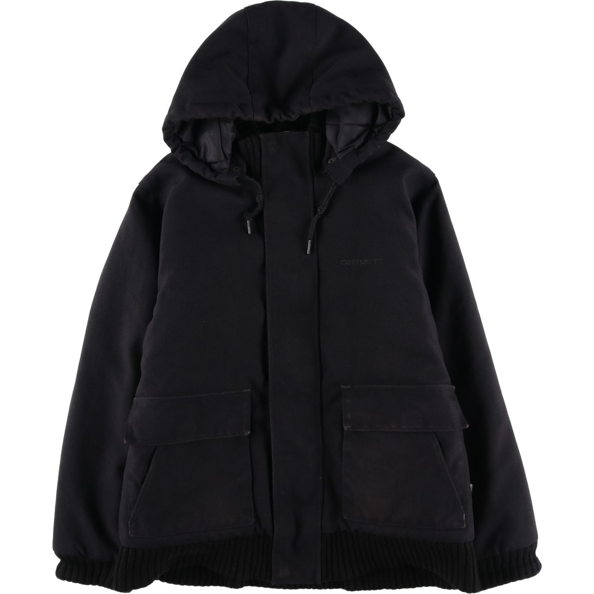 古着 カーハート Carhartt CORDURA コーデュラ 中綿パーカー パファージャケット メンズS相当/evb033617