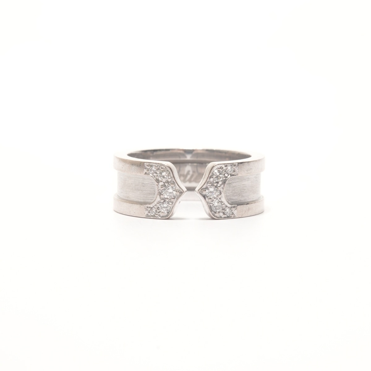 カルティエ CARTIER メレダイヤ C2 ダイヤモンド 750 ホワイトゴールド JP #5 リング・指輪【中古】