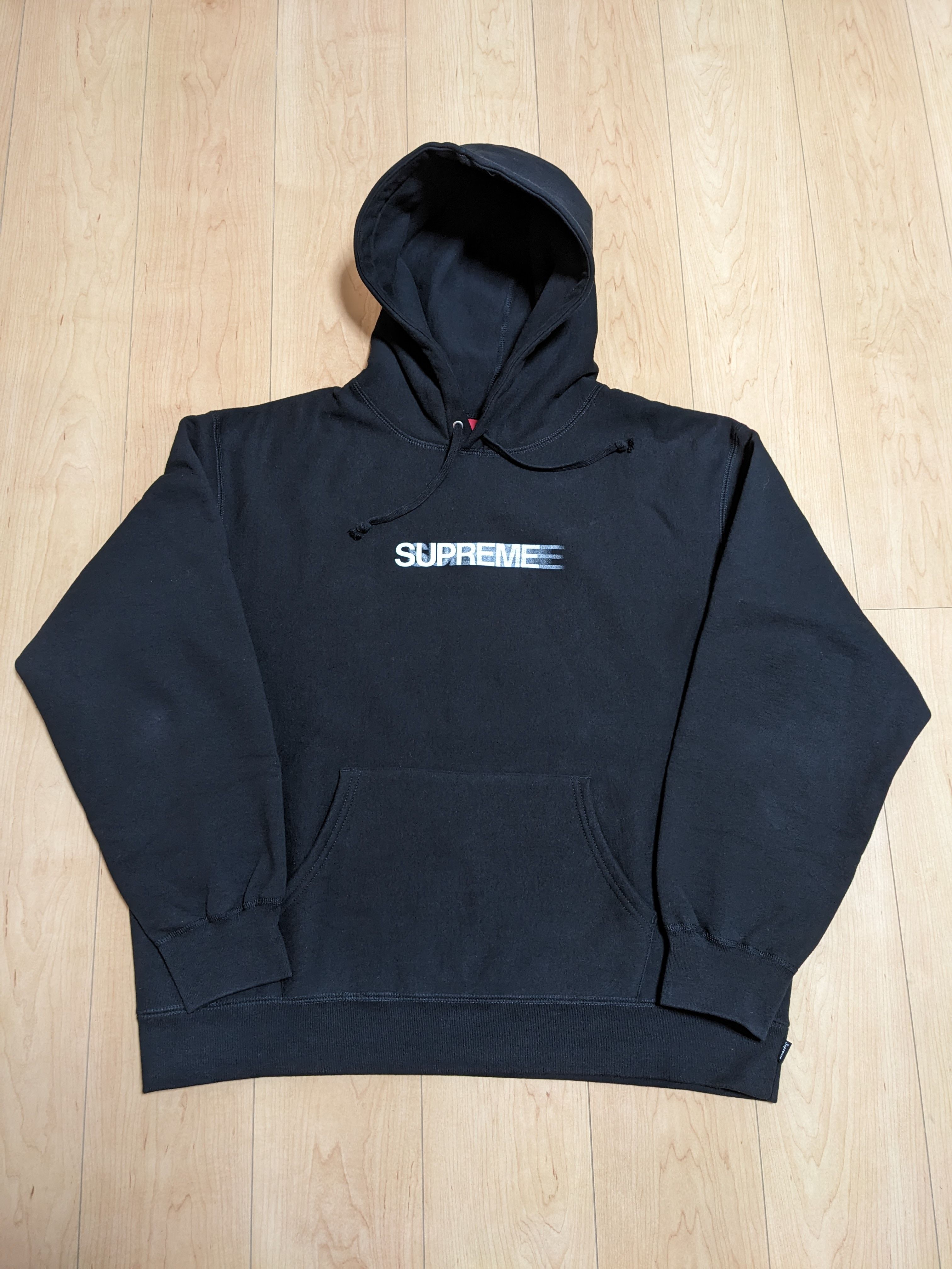 Supreme Motion Logo Hooded Sweatshirt "Black" (23SS)