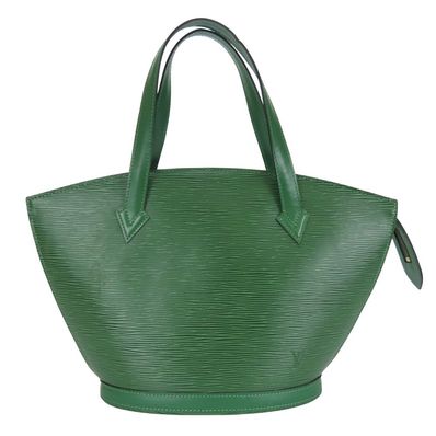 【中古】 ルイ・ヴィトン ハンドバッグ サンジャック M52274 エピレザー ボルネオグリーン ゴールド金具 普段使い おしゃれ レディース 女性 LOUIS VUITTON