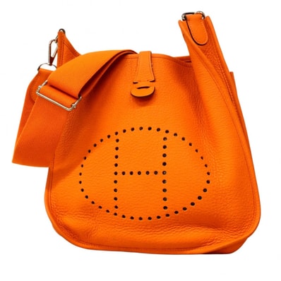 ★最終価格【6dc3018】エルメス ショルダーバッグ エヴリン3PM トリヨンクレマンス オレンジ シルバー金具 □M刻印【中古】レディース