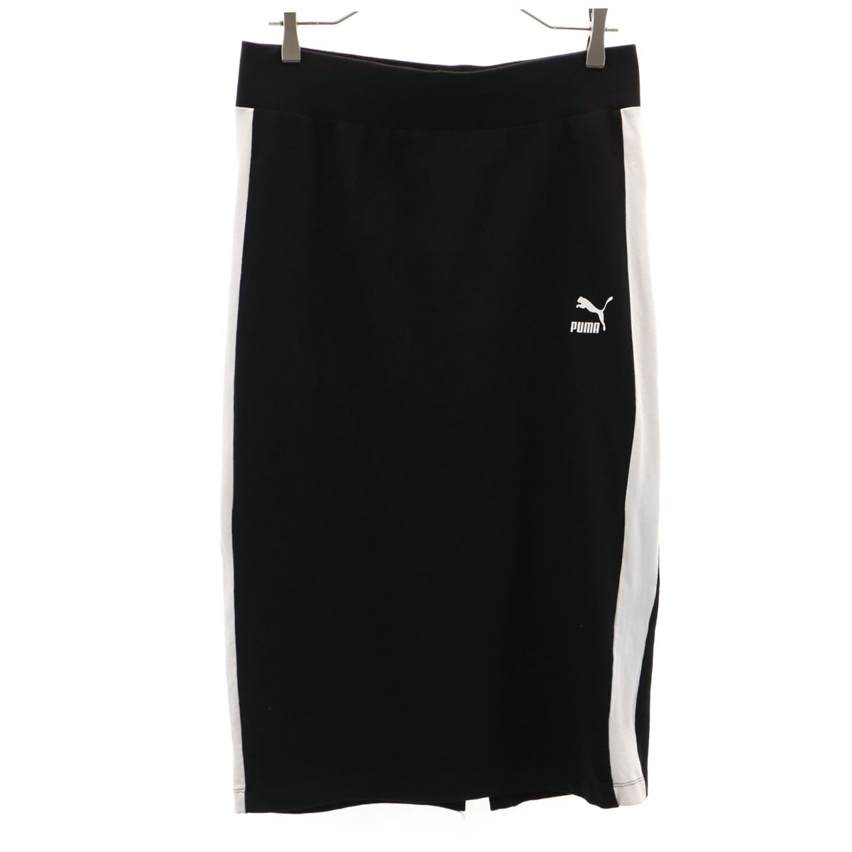 PUMA プーマ ミモレ丈 スカート L ブラック