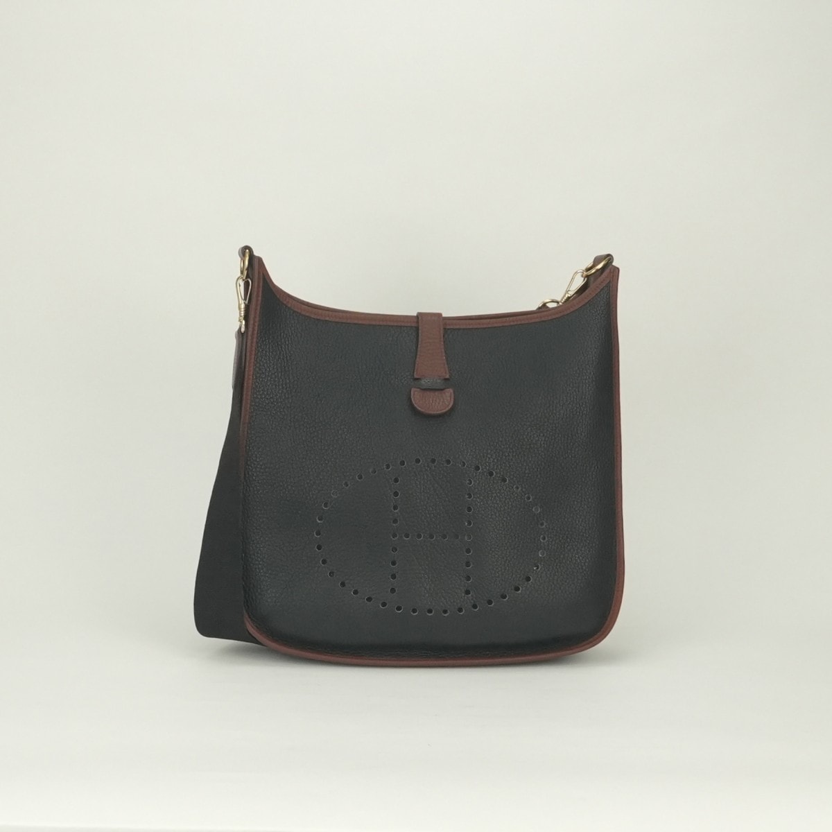 エルメス HERMES エブリン1GM エブリン 1GM バッグ トートバッグ ショルダーバッグ トゴ ノワール Noir ブラック Blackブラウン Brown 黒 茶 ゴールド金具 2way バイカラー ハンドバッグ
