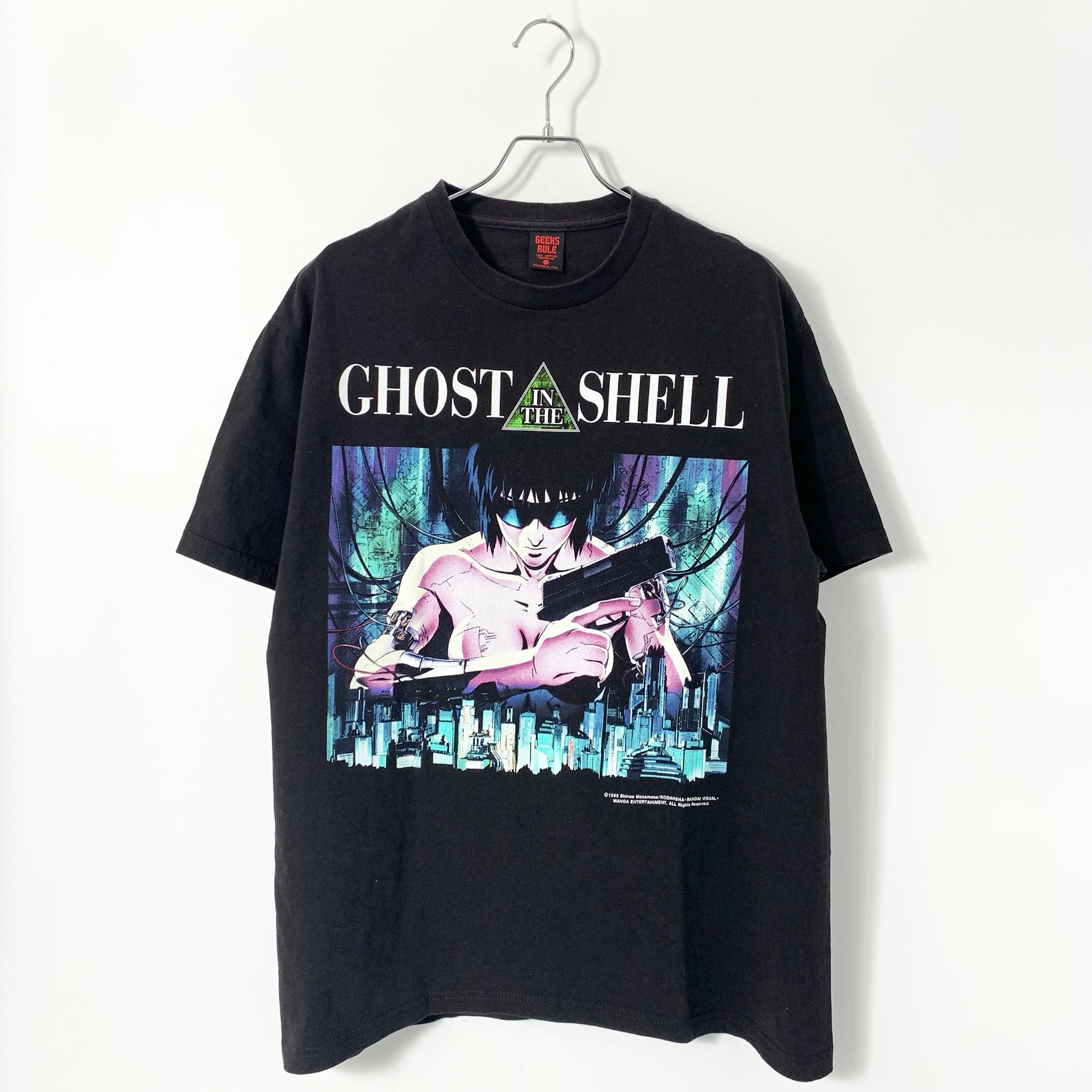 Geeks Rule x GHOST IN THE SHELL 15 Silkscreen Printing T Shirt Vol.01 "Motoko" "Black"