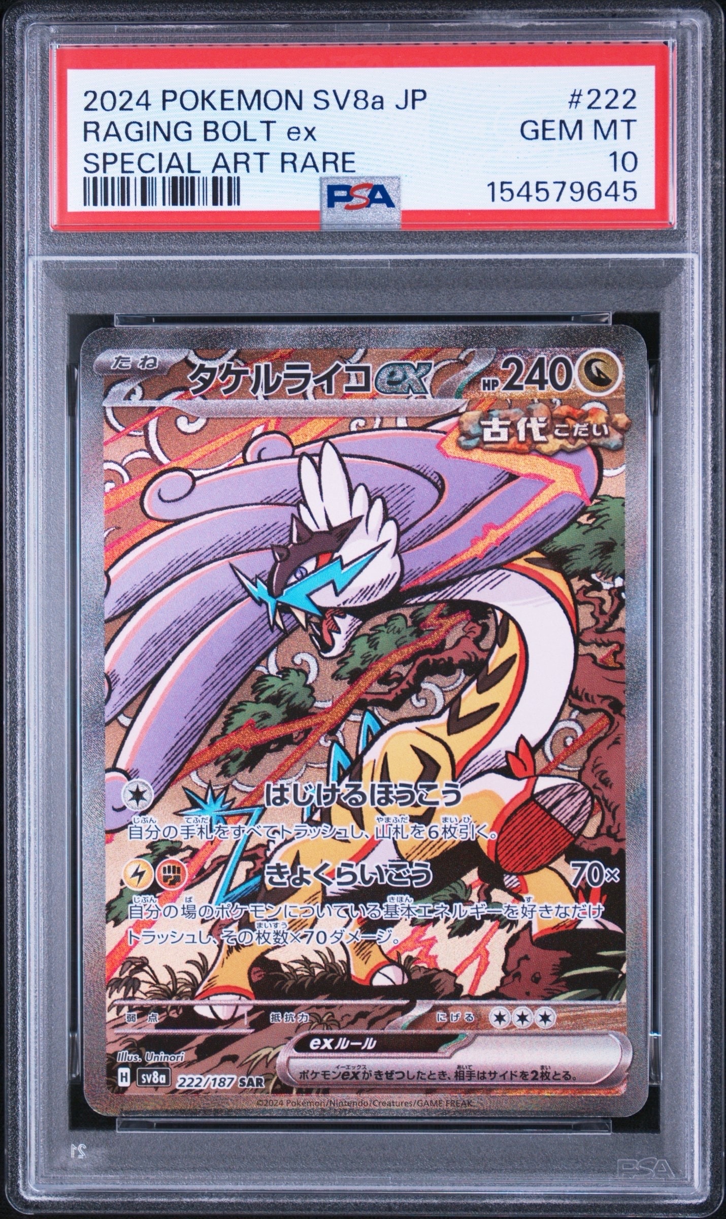 タケルライコex SAR [SV8a 222/187](ハイクラスパック「テラスタル